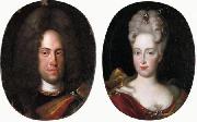 Jan Frans van Douven Johann Wilhelm von Neuburg with his wife Anna Maria Luisa de' Medici oil painting reproduction